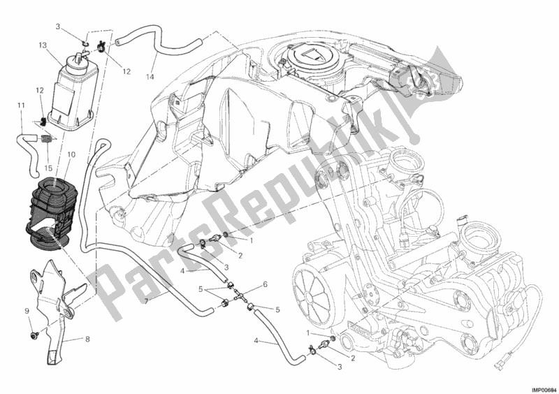 Toutes les pièces pour le Filtre à Cartouche du Ducati Diavel Carbon FL 1200 2016